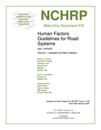Cover Image: Human Factors Guidelines for Road Systems 2021 Update, Volume 1: Updated and New Chapters