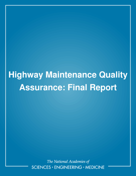 Highway Maintenance Quality Assurance: Final Report