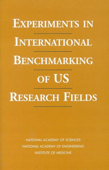 Experiments in International Benchmarking of US Research Fields