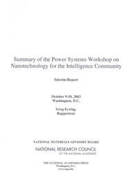 Summary of the Power Systems Workshop on Nanotechnology for the Intelligence Community: Interim Report