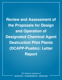 Review and Assessment of the Proposals for Design and Operation of Designated Chemical Agent Destruction Pilot Plants (DCAPP-Pueblo): Letter Report