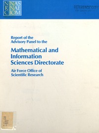 Report of the Advisory Panel to the Mathematical and Information Sciences Directorate