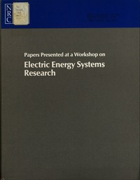 Papers Presented at a Workshop on Electric Energy Systems Research