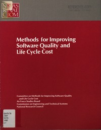 Methods for Improving Software Quality and Life Cycle Cost