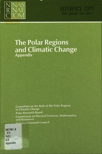 The Polar Regions and Climatic Change: Appendix
