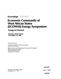 Economic Community of West African States (ECOWAS) Energy Symposium: Energy for Survival