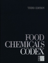 Food Chemicals Codex: Third Edition