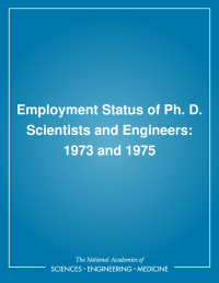 Employment Status of Ph. D. Scientists and Engineers: 1973 and 1975