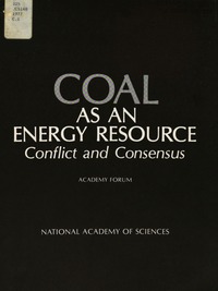 Coal as an Energy Resource: Conflict and Consensus