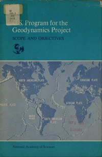 U.S. Program for the Geodynamics Project: Scope and Objectives