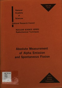 Absolute Measurement of Alpha Emission and Spontaneous Fission