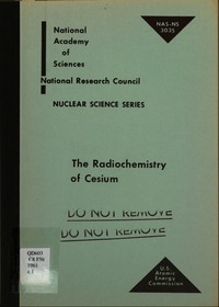 The Radiochemistry of Cesium