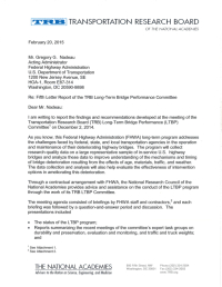Long-Term Bridge Performance Committee Letter Report: February 20, 2015