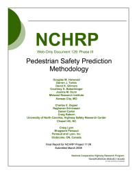Pedestrian Safety Prediction Methodology