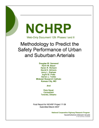 Methodology to Predict the Safety Performance of Urban and Suburban Arterials