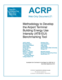 Methodology to Develop the Airport Terminal Building Energy Use Intensity (ATB-EUI) Benchmarking Tool