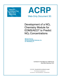 Development of a NOx Chemistry Module for EDMS/AEDT to Predict NO2 Concentrations