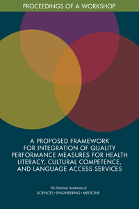 A Proposed Framework for Integration of Quality Performance Measures for Health Literacy, Cultural Competence, and Language Access Services: Proceedings of a Workshop