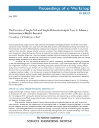 The Promise of Single-Cell and Single-Molecule Analysis Tools to Advance Environmental Health Research: Proceedings of a Workshop—in Brief