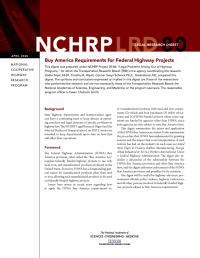 Buy America Requirements for Federal Highway Projects