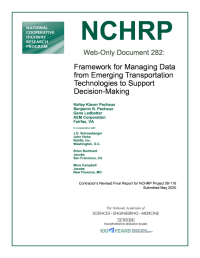 Framework for Managing Data from Emerging Transportation Technologies to Support Decision-Making