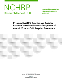 Proposed AASHTO Practice and Tests for Process Control and Product Acceptance of Asphalt-Treated Cold Recycled Pavements