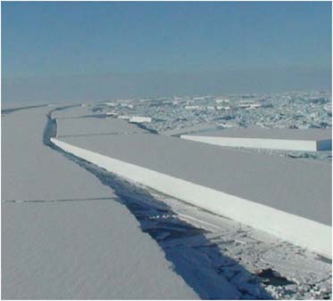 FIGURE 6.11 Wilkins ice shelf. SOURCE: Courtesy of the British Antarctic Survey.