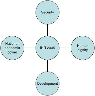 FIGURE 4-12 The IHR 2005 and the functions of foreign policy.