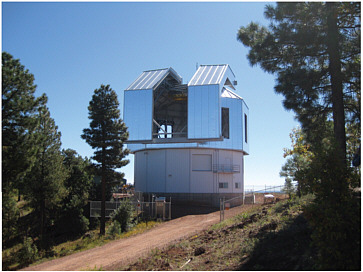 FIGURE 3.4 The Discovery Channel Telescope under construction. SOURCE: Courtesy of Lowell Observatory.