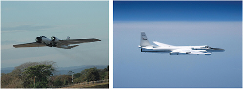 FIGURE 2.2 Left: WB-57F. Right: ER-2. SOURCE: Courtesy of NASA.