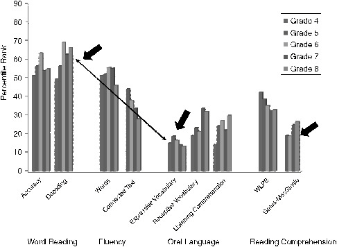 FIGURE 2-1 The gap between reading words and comprehending text.