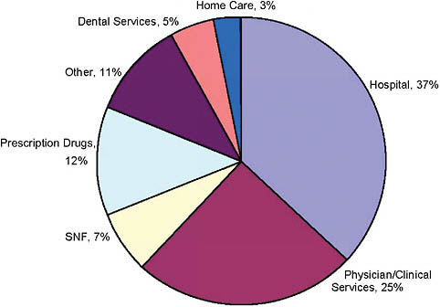 FIGURE 12-1 Personal health care expenditures, 2006.