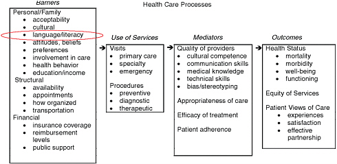 FIGURE 3-2 Understanding disparities in access to and quality of health care.