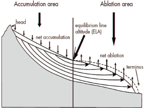 Image result for ablation glacier definition