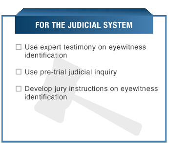 Recommendations for the Judicial System